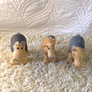 3 Anamalz Preschool LOUX Poseable Animals, Collectible, Educational, FUN Kidcore